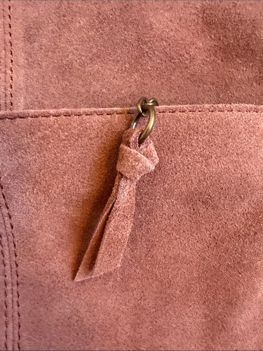Like new “The Sak Lucia Crossbody” Women's Brown Suede Bag with Adjustable Strap